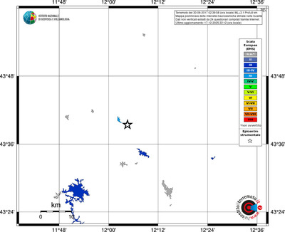 Mappa EMS - territori località
