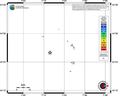 Mappa MCS - territori località