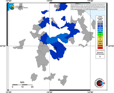 Mappa EMS - territori comuni