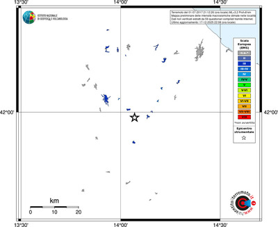 Mappa EMS - territori località