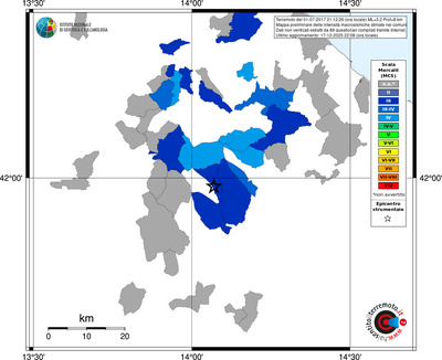 Mappa MCS - territori comuni