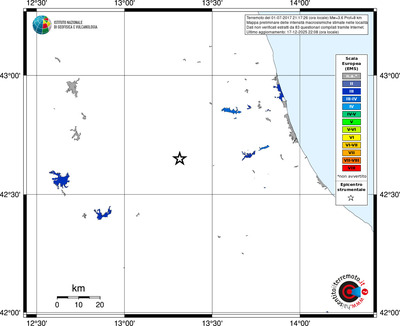 Mappa EMS - territori località