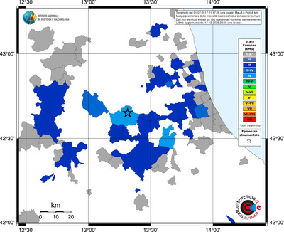 Mappa EMS - territori comuni