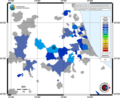 Mappa MCS - territori comuni