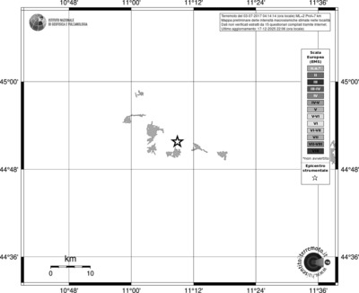 Mappa EMS - territori località