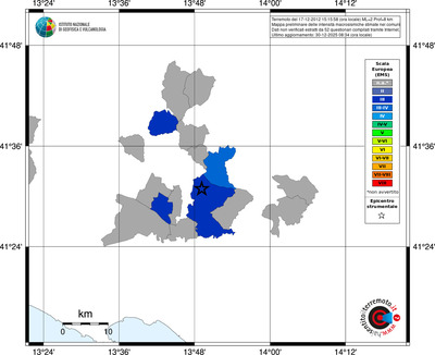 Mappa EMS - territori comuni