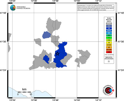 Mappa MCS - territori comuni