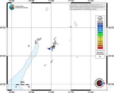 Mappa EMS - territori località
