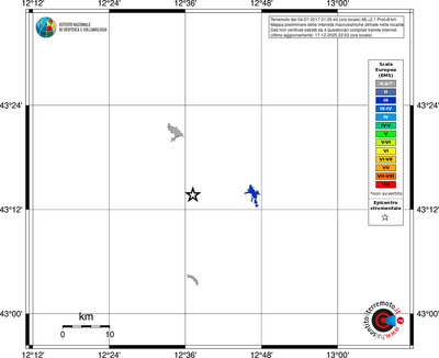 Mappa EMS - territori località