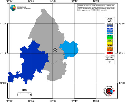 Mappa EMS - territori comuni
