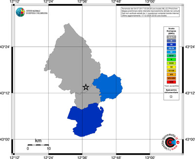 Mappa EMS - territori comuni