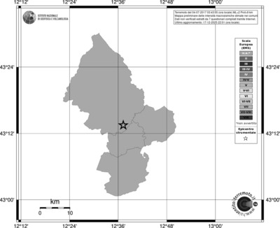 Mappa EMS - territori comuni