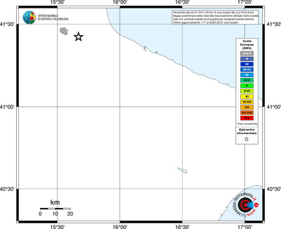 Mappa EMS - territori località