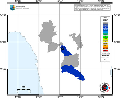 Mappa EMS - territori comuni