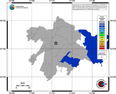 Mappa EMS - territori comuni