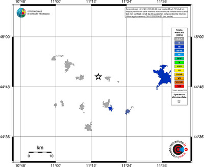 Mappa MCS - territori località