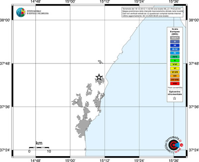 Mappa EMS - territori località