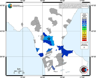 Mappa EMS - territori comuni