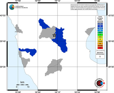 Mappa EMS - territori comuni
