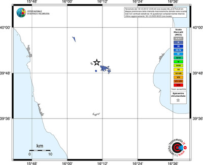 Mappa MCS - territori località