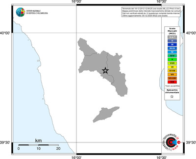 Mappa MCS - territori comuni