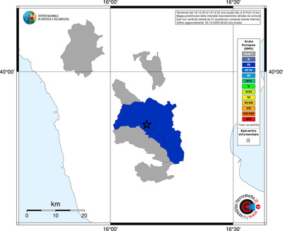 Mappa EMS - territori comuni