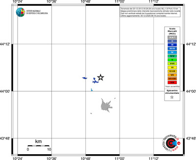 Mappa MCS - territori località