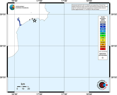 Mappa EMS - territori località