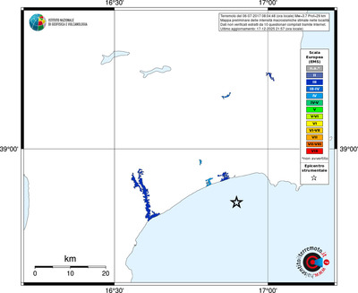 Mappa EMS - territori località