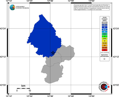 Mappa EMS - territori comuni