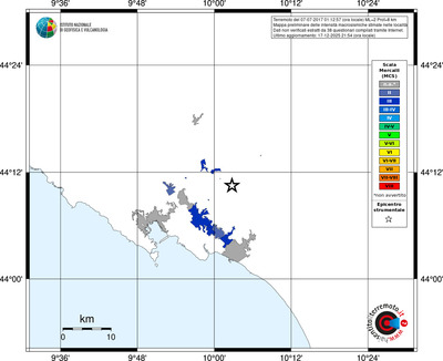 Mappa MCS - territori località