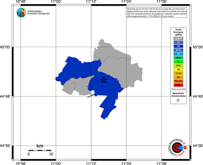 Mappa EMS - territori comuni