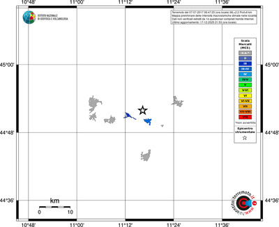 Mappa MCS - territori località