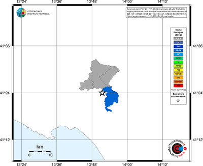 Mappa EMS - territori comuni