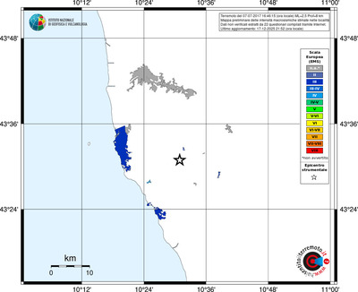 Mappa EMS - territori località