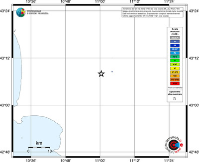 Mappa MCS - territori località