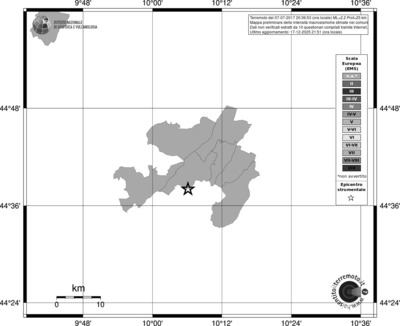 Mappa EMS - territori comuni