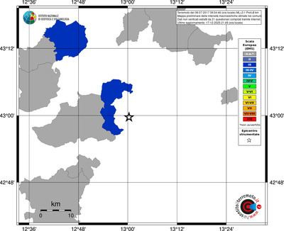 Mappa EMS - territori comuni