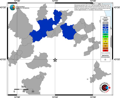 Mappa EMS - territori comuni