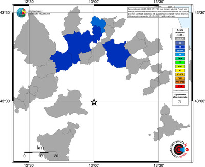 Mappa MCS - territori comuni
