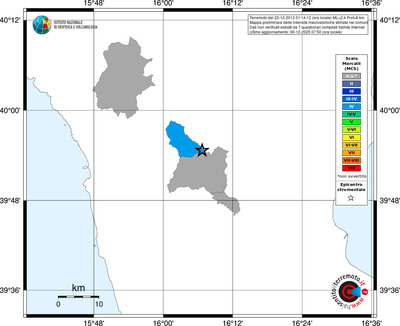 Mappa MCS - territori comuni