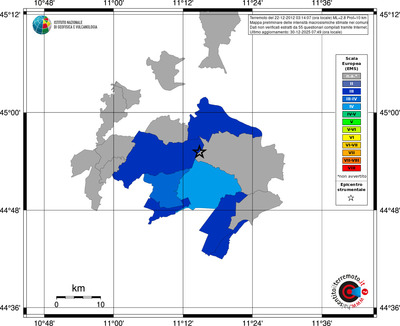 Mappa EMS - territori comuni