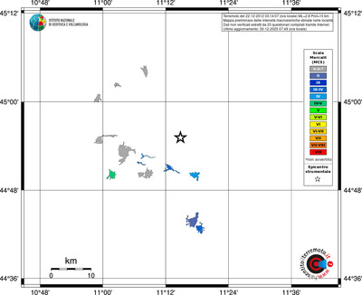 Mappa MCS - territori località
