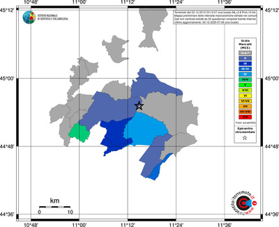 Mappa MCS - territori comuni