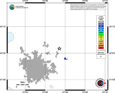 Mappa EMS - territori località