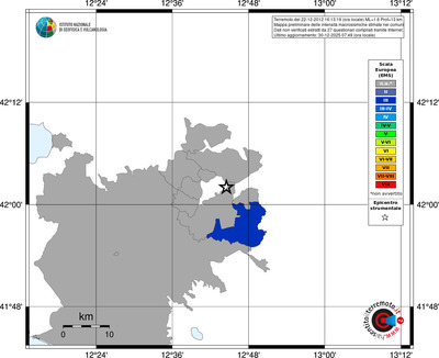 Mappa EMS - territori comuni