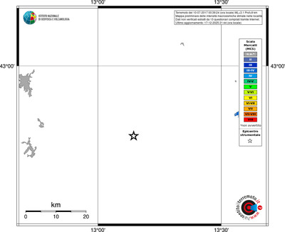 Mappa MCS - territori località