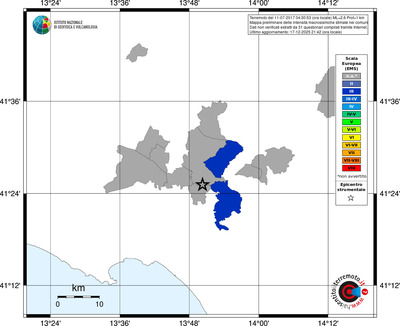 Mappa EMS - territori comuni