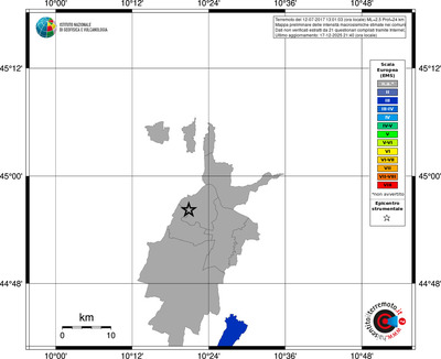 Mappa EMS - territori comuni
