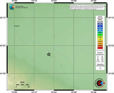 Mappa MCS - località